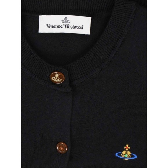 Vivienne Westwood Cropped Logo Cardigan – Black - NWT - Picture 3 of 3